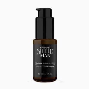 Farmasi Shield Man Beard & Moustache Oil - Black and Brown Bottle